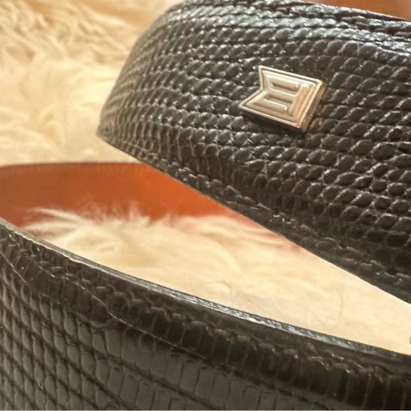 Java Lizard skin leather belt Nike Tiger Woods size 36-34 large black - Picture 4 of 16